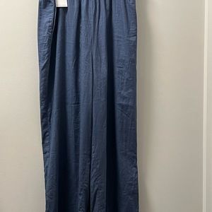 Universal Standard Easy Pants Linen Blend Sixe 2xs (6-8) New indigo blue